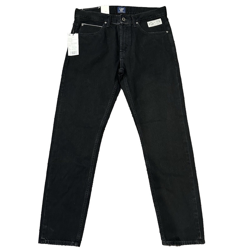 Lee Men's 101+ 731 Arvin Selvedge Cowboy Comfort Tapered Black Jeans Size 32x31